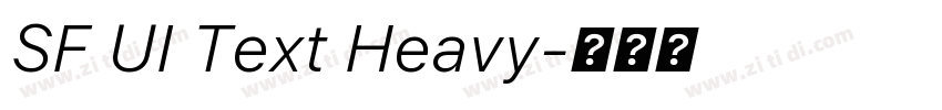 SF UI Text Heavy字体转换